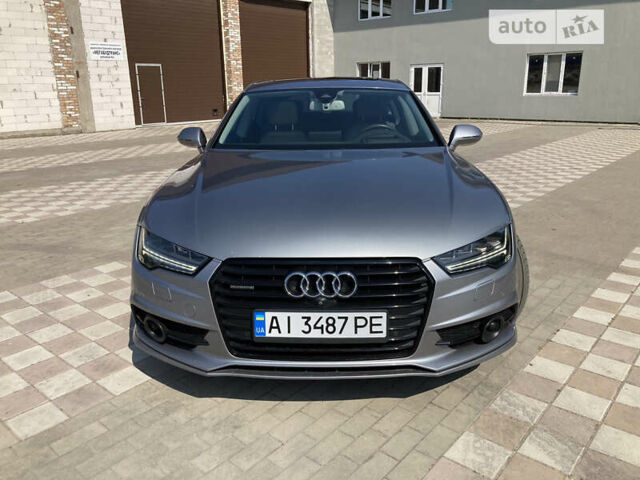 Серый Ауди A7 Sportback, объемом двигателя 3 л и пробегом 133 тыс. км за 27700 $, фото 2 на Automoto.ua