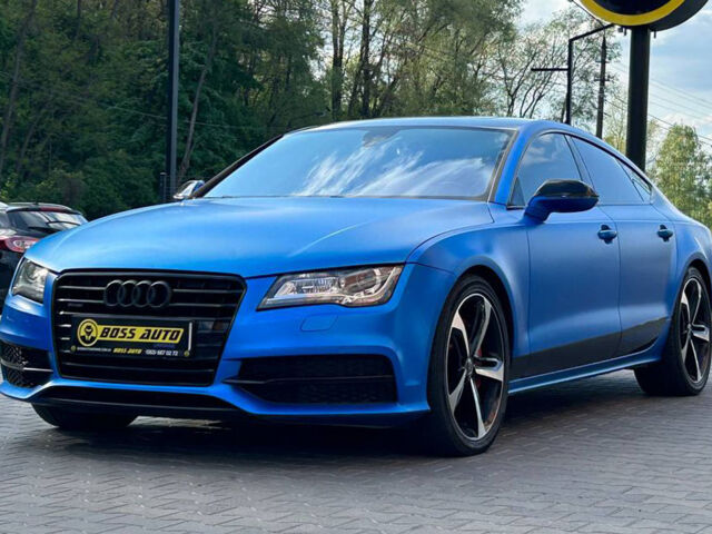 Синий Ауди A7 Sportback, объемом двигателя 3 л и пробегом 201 тыс. км за 19850 $, фото 2 на Automoto.ua