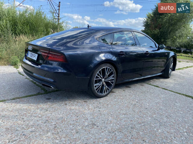 Синій Ауді A7 Sportback, об'ємом двигуна 3 л та пробігом 115 тис. км за 23900 $, фото 4 на Automoto.ua