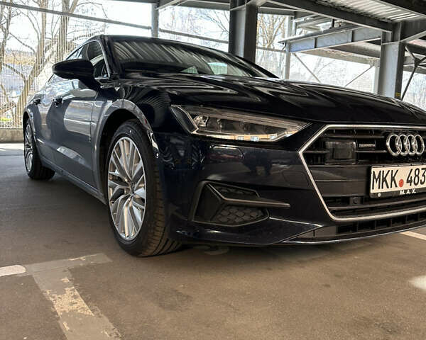 Синий Ауди A7 Sportback, объемом двигателя 3 л и пробегом 25 тыс. км за 80000 $, фото 2 на Automoto.ua