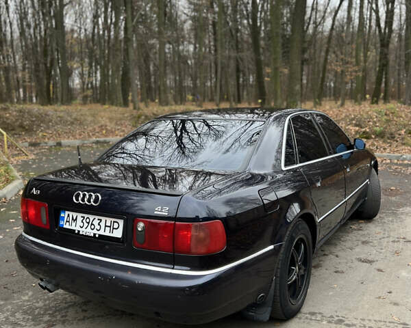 Синий Ауди А8, объемом двигателя 2.8 л и пробегом 401 тыс. км за 4000 $, фото 2 на Automoto.ua