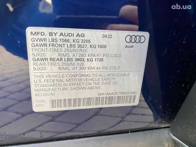 Черный Ауди E-Tron, объемом двигателя 3 л и пробегом 55 тыс. км за 34900 $, фото 27 на Automoto.ua