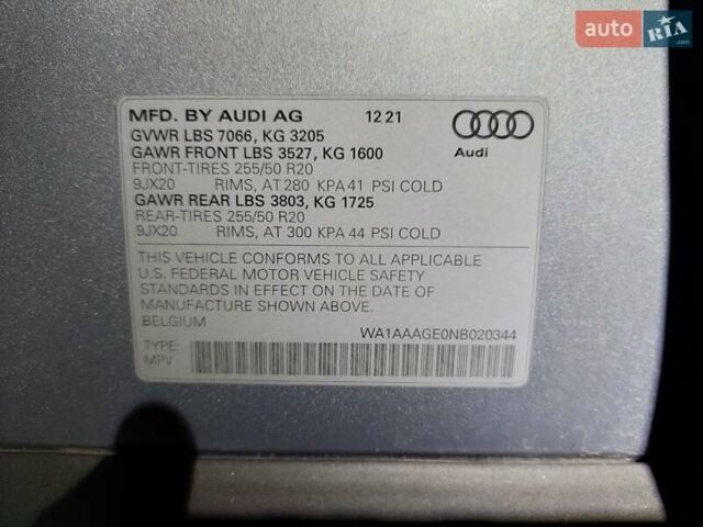 Серый Ауди E-Tron, объемом двигателя 0 л и пробегом 3 тыс. км за 47000 $, фото 10 на Automoto.ua