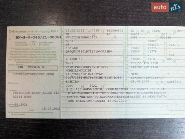 Серый Ауди E-Tron, объемом двигателя 0 л и пробегом 153 тыс. км за 28500 $, фото 11 на Automoto.ua