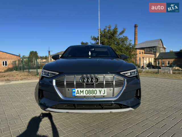 Синий Ауди E-Tron, объемом двигателя 0 л и пробегом 76 тыс. км за 36500 $, фото 1 на Automoto.ua