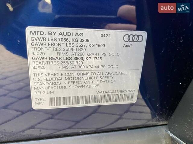 Синий Ауди E-Tron, объемом двигателя 0 л и пробегом 55 тыс. км за 35900 $, фото 27 на Automoto.ua