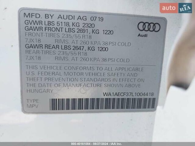 Белый Ауди Ку3, объемом двигателя 0 л и пробегом 88 тыс. км за 16000 $, фото 3 на Automoto.ua