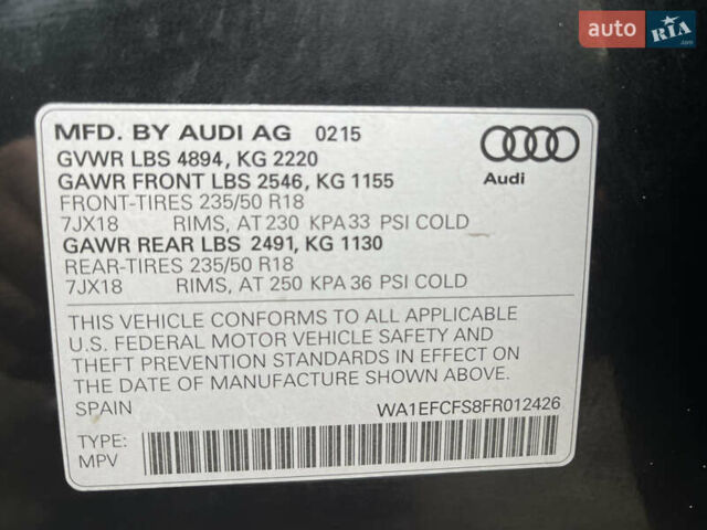 Чорний Ауді Ку3, об'ємом двигуна 2 л та пробігом 256 тис. км за 12999 $, фото 23 на Automoto.ua