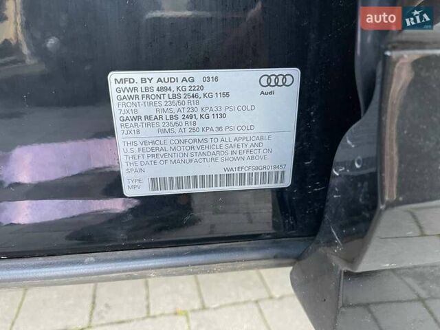 Черный Ауди Ку3, объемом двигателя 1.98 л и пробегом 128 тыс. км за 17100 $, фото 35 на Automoto.ua