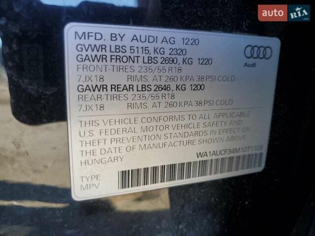 Черный Ауди Ку3, объемом двигателя 2 л и пробегом 112 тыс. км за 8500 $, фото 12 на Automoto.ua