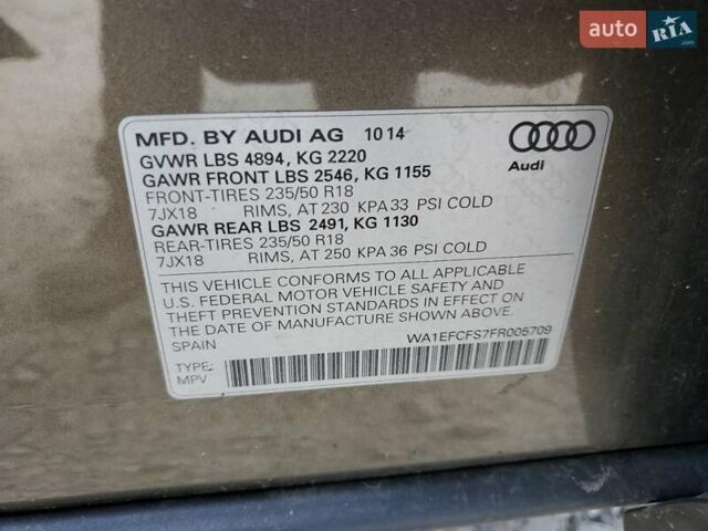 Коричневый Ауди Ку3, объемом двигателя 1.98 л и пробегом 134 тыс. км за 3000 $, фото 12 на Automoto.ua