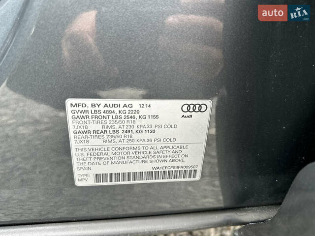 Сірий Ауді Ку3, об'ємом двигуна 1.98 л та пробігом 219 тис. км за 14900 $, фото 58 на Automoto.ua