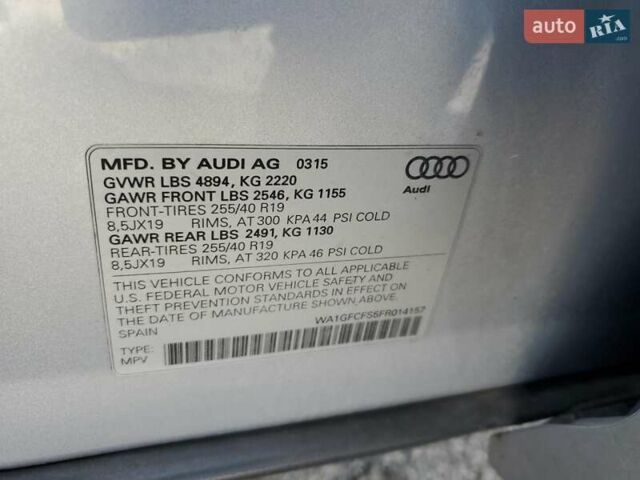 Ауді Ку3 2015 у Черкасах на Automoto.ua Сірий Ауді Ку3, об'ємом двигуна 2 л та пробігом 127 тис. км за 2600 $, фото 11 на Automoto.ua