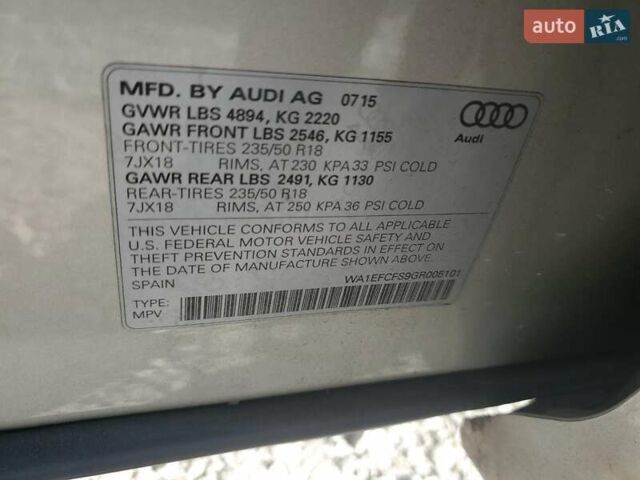 Сірий Ауді Ку3, об'ємом двигуна 1.98 л та пробігом 109 тис. км за 2900 $, фото 11 на Automoto.ua