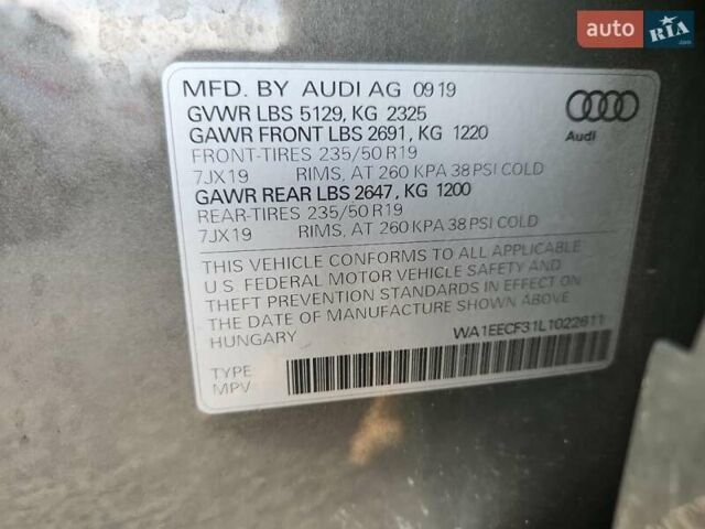 Сірий Ауді Ку3, об'ємом двигуна 1.98 л та пробігом 55 тис. км за 7100 $, фото 12 на Automoto.ua
