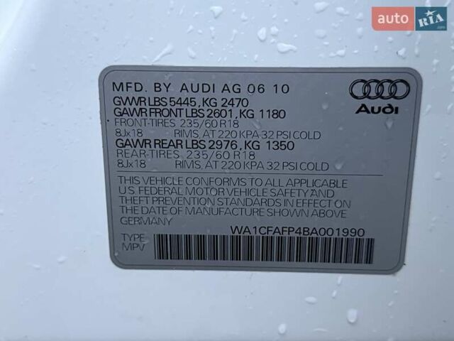 Белый Ауди Ку 5, объемом двигателя 1.98 л и пробегом 270 тыс. км за 12700 $, фото 28 на Automoto.ua