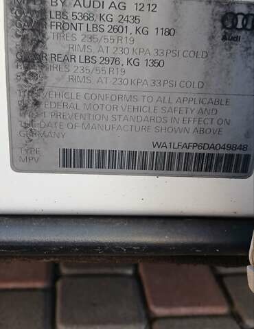 Белый Ауди Ку 5, объемом двигателя 1.98 л и пробегом 293 тыс. км за 12999 $, фото 12 на Automoto.ua