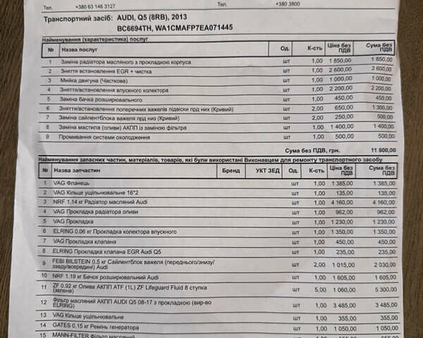 Белый Ауди Ку 5, объемом двигателя 2.97 л и пробегом 217 тыс. км за 19600 $, фото 20 на Automoto.ua