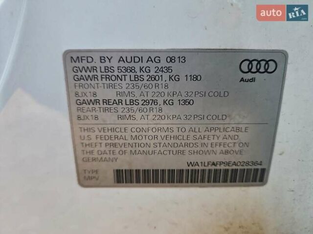 Белый Ауди Ку 5, объемом двигателя 1.98 л и пробегом 89 тыс. км за 2050 $, фото 12 на Automoto.ua