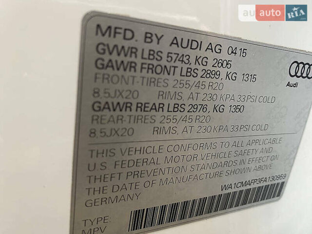 Білий Ауді Ку 5, об'ємом двигуна 3 л та пробігом 275 тис. км за 21800 $, фото 7 на Automoto.ua