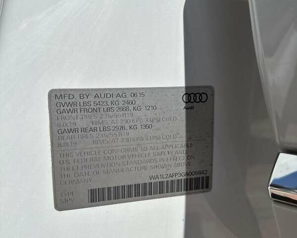 Білий Ауді Ку 5, об'ємом двигуна 1.98 л та пробігом 216 тис. км за 17500 $, фото 22 на Automoto.ua