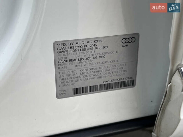 Белый Ауди Ку 5, объемом двигателя 2 л и пробегом 212 тыс. км за 14990 $, фото 52 на Automoto.ua