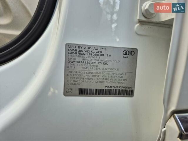 Белый Ауди Ку 5, объемом двигателя 1.98 л и пробегом 152 тыс. км за 17700 $, фото 20 на Automoto.ua