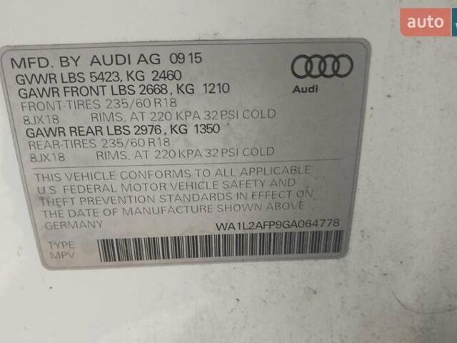 Белый Ауди Ку 5, объемом двигателя 1.98 л и пробегом 171 тыс. км за 13000 $, фото 7 на Automoto.ua