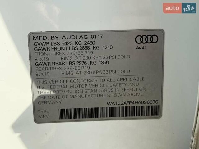 Ауді Ку 5 2017 у Львові на Automoto.ua Білий Ауді Ку 5, об'ємом двигуна 1.98 л та пробігом 147 тис. км за 17499 $, фото 88 на Automoto.ua