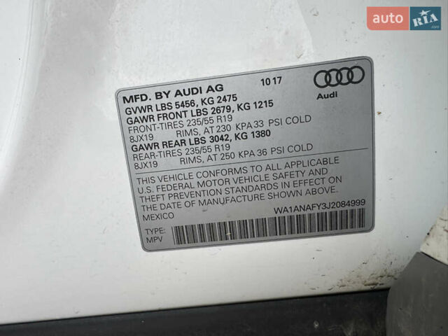 Белый Ауди Ку 5, объемом двигателя 1.98 л и пробегом 238 тыс. км за 18500 $, фото 34 на Automoto.ua