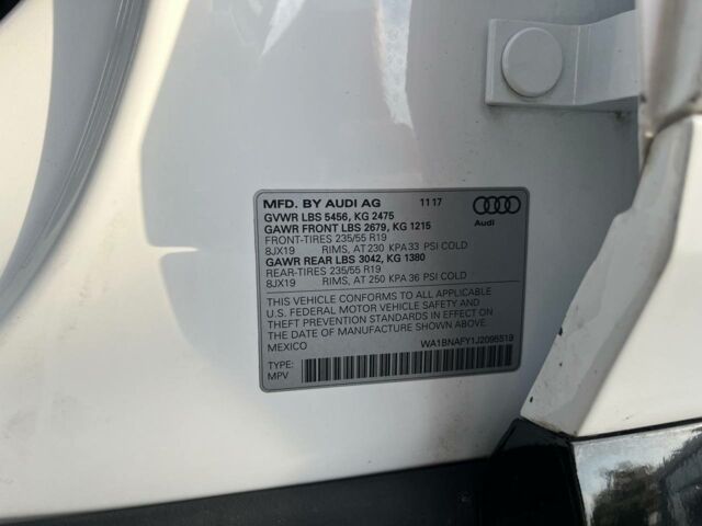 Белый Ауди Ку 5, объемом двигателя 2 л и пробегом 187 тыс. км за 27300 $, фото 20 на Automoto.ua