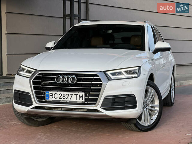 Белый Ауди Ку 5, объемом двигателя 2 л и пробегом 43 тыс. км за 27950 $, фото 1 на Automoto.ua