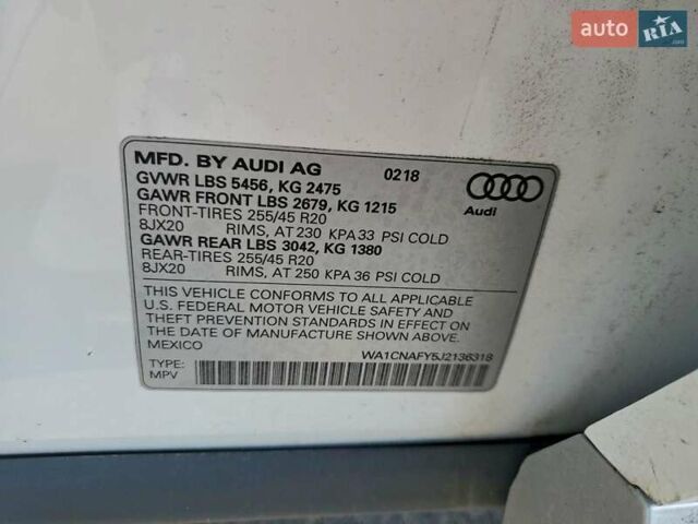 Белый Ауди Ку 5, объемом двигателя 1.98 л и пробегом 23 тыс. км за 9000 $, фото 12 на Automoto.ua