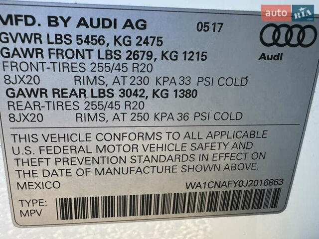 Белый Ауди Ку 5, объемом двигателя 2 л и пробегом 249 тыс. км за 21500 $, фото 64 на Automoto.ua