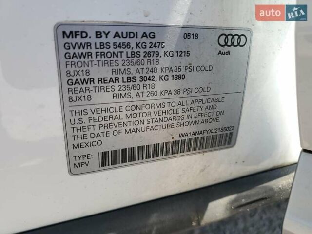 Білий Ауді Ку 5, об'ємом двигуна 1.98 л та пробігом 148 тис. км за 7700 $, фото 12 на Automoto.ua