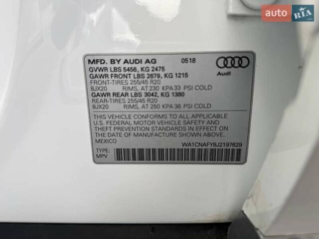 Білий Ауді Ку 5, об'ємом двигуна 1.98 л та пробігом 124 тис. км за 29000 $, фото 70 на Automoto.ua