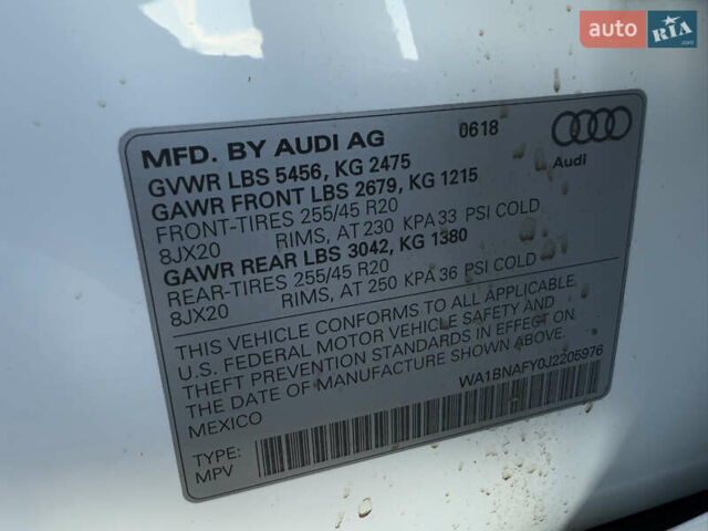 Білий Ауді Ку 5, об'ємом двигуна 2 л та пробігом 194 тис. км за 24500 $, фото 30 на Automoto.ua