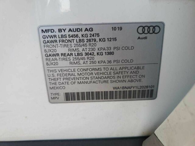 Белый Ауди Ку 5, объемом двигателя 0 л и пробегом 30 тыс. км за 7000 $, фото 12 на Automoto.ua