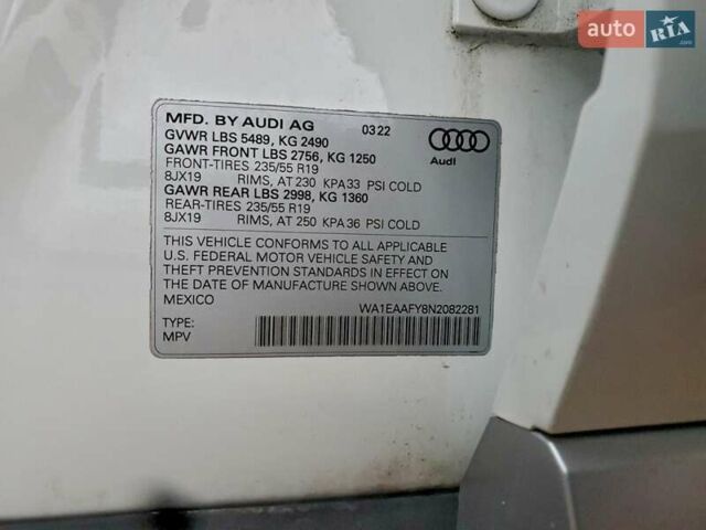 Белый Ауди Ку 5, объемом двигателя 1.98 л и пробегом 18 тыс. км за 12000 $, фото 11 на Automoto.ua