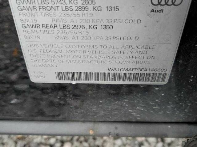 Черный Ауди Ку 5, объемом двигателя 3 л и пробегом 198 тыс. км за 4000 $, фото 12 на Automoto.ua