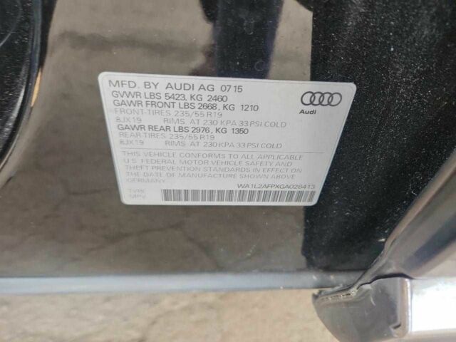 Черный Ауди Ку 5, объемом двигателя 2 л и пробегом 152 тыс. км за 2100 $, фото 12 на Automoto.ua