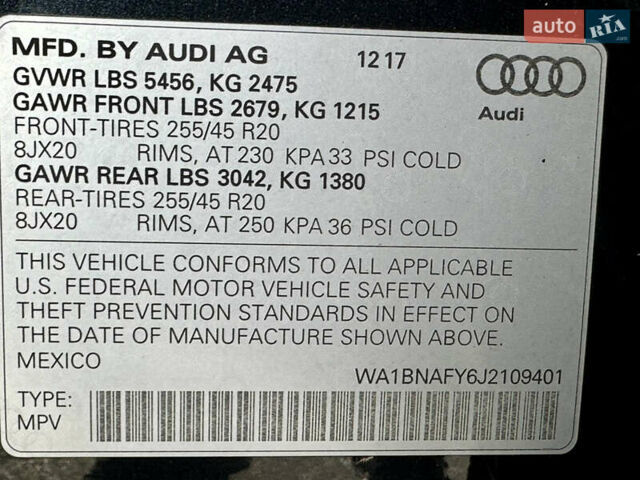 Черный Ауди Ку 5, объемом двигателя 1.98 л и пробегом 208 тыс. км за 21999 $, фото 78 на Automoto.ua