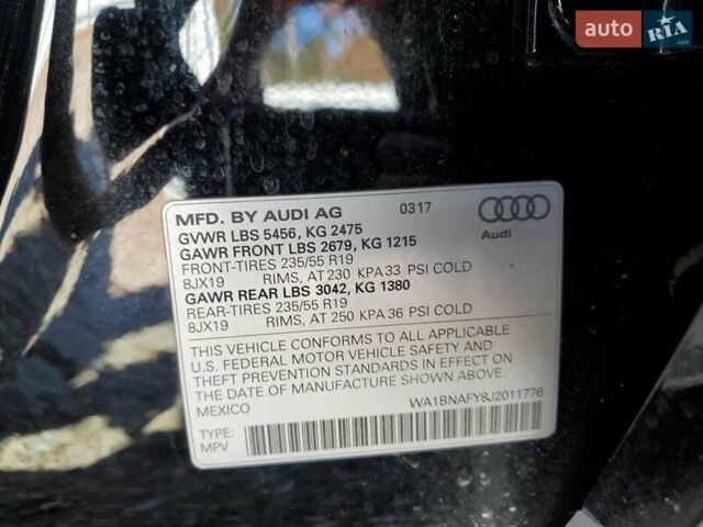 Чорний Ауді Ку 5, об'ємом двигуна 1.98 л та пробігом 86 тис. км за 8500 $, фото 11 на Automoto.ua