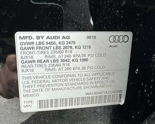 Черный Ауди Ку 5, объемом двигателя 1.98 л и пробегом 76 тыс. км за 25000 $, фото 39 на Automoto.ua