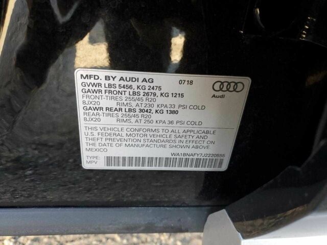 Черный Ауди Ку 5, объемом двигателя 0 л и пробегом 77 тыс. км за 5999 $, фото 11 на Automoto.ua