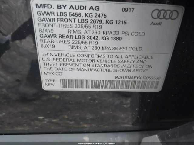 Чорний Ауді Ку 5, об'ємом двигуна 2 л та пробігом 85 тис. км за 7900 $, фото 8 на Automoto.ua
