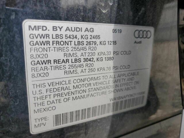 Черный Ауди Ку 5, объемом двигателя 0 л и пробегом 43 тыс. км за 6500 $, фото 12 на Automoto.ua