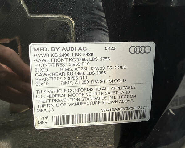 Черный Ауди Ку 5, объемом двигателя 2 л и пробегом 60 тыс. км за 39400 $, фото 22 на Automoto.ua