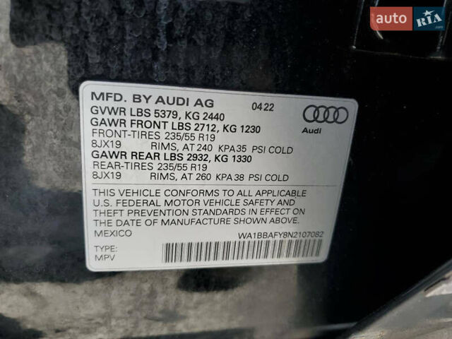 Черный Ауди Ку 5, объемом двигателя 1.98 л и пробегом 84 тыс. км за 27500 $, фото 10 на Automoto.ua