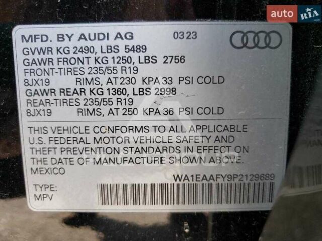 Ауди Ку 5 2023 в Хмельницком на Automoto.ua Черный Ауди Ку 5, объемом двигателя 1.98 л и пробегом 28 тыс. км за 41000 $, фото 3 на Automoto.ua